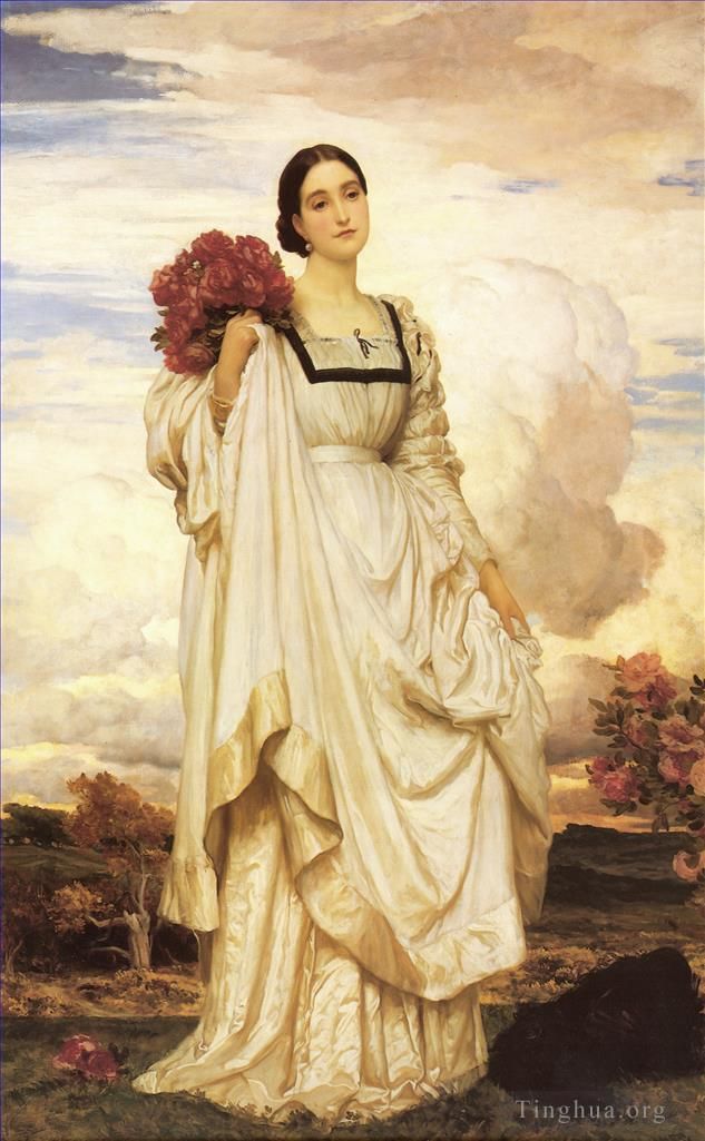 Frederic Leighton Oil Painting - The Countess Brownlow