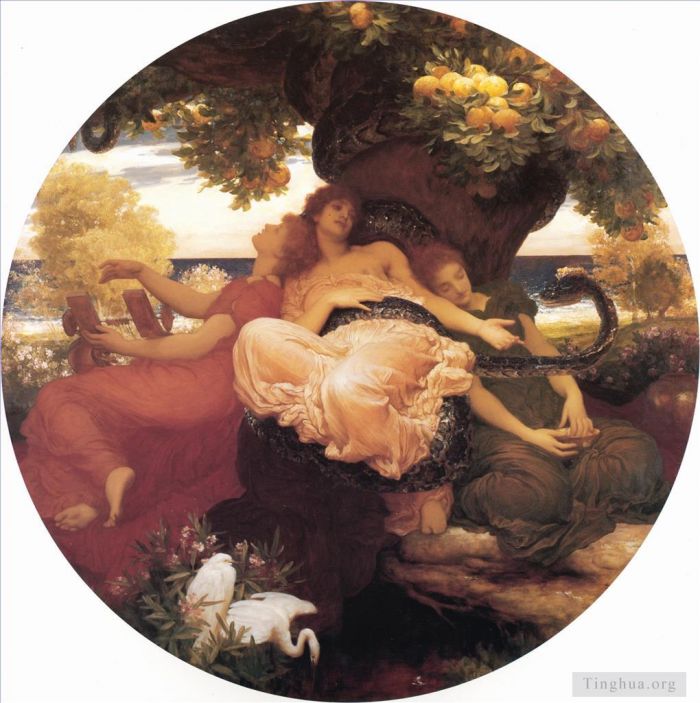 Frederic Leighton Oil Painting - The Garden of the Hesperides