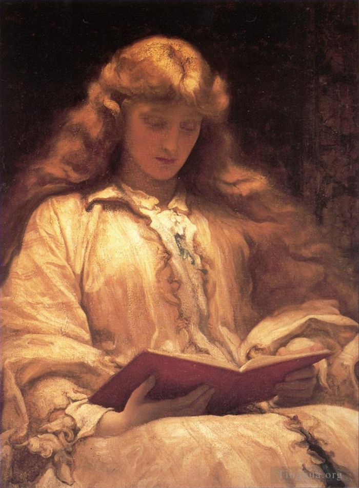 Frederic Leighton Oil Painting - The Maid with the Yellow Hair