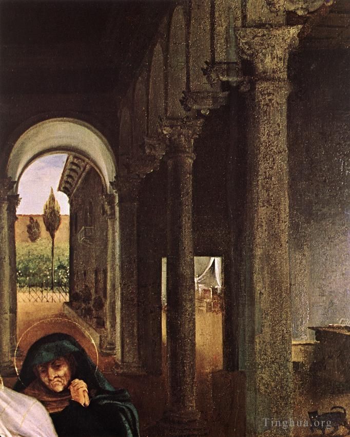 Lorenzo Lotto Oil Painting - Christ Taking Leave of his Mother 1521detail1
