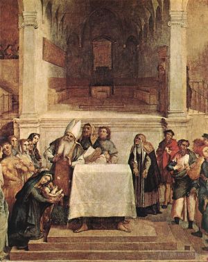 Artist Lorenzo Lotto's Work - Presentation on the Temple 1554