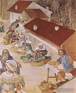 Artist Lorenzo Lotto's Work - Stories of St Barbara 1524detail1