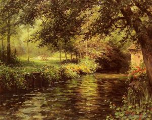 Artist Louis Aston Knight's Work - A Sunny Morning at Beaumont Le Roger