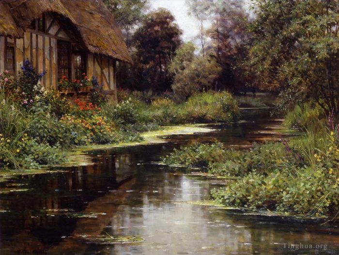 Louis Aston Knight Oil Painting - Summer afternoon normandy
