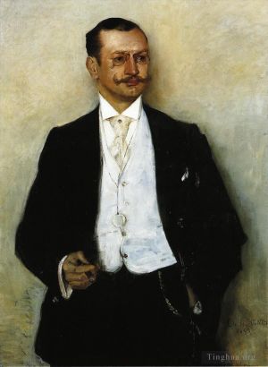 Artist Lovis Corinth's Work - Portrait of the Painter Karl Strathmann