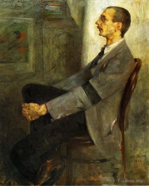 Artist Lovis Corinth's Work - Portrait of the Painter Walter Leistilow