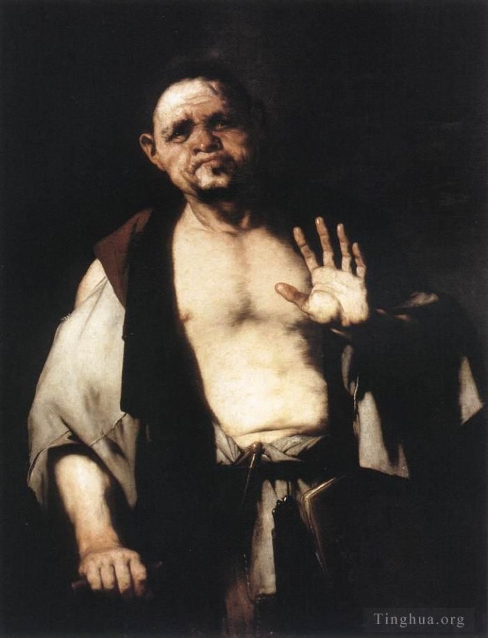 Luca Giordano Oil Painting - The Philosopher Cratetes