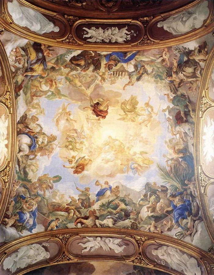 Luca Giordano Oil Painting - Triumph Of Judith