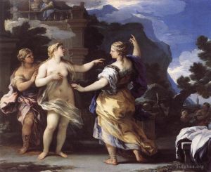 Artist Luca Giordano's Work - Venus Punishing Psyche With A task