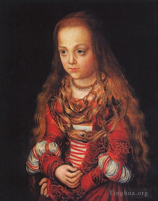 Lucas Cranach the Elder Oil Painting - A Princess Of Saxony