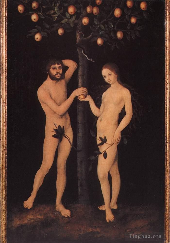 Lucas Cranach the Elder Oil Painting - Adam And Eve 1