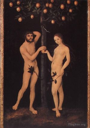 Artist Lucas Cranach the Elder's Work - Adam And Eve 1
