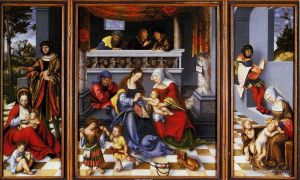 Artist Lucas Cranach the Elder's Work - Altar Of The Holy Family