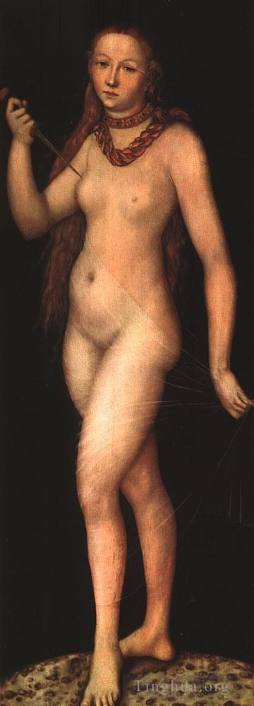 Lucas Cranach the Elder Oil Painting - Lucretia