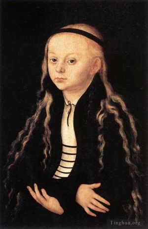 Artist Lucas Cranach the Elder's Work - Portrait Of A Young Girl
