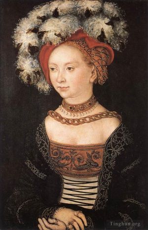 Artist Lucas Cranach the Elder's Work - Portrait Of A Young Woman