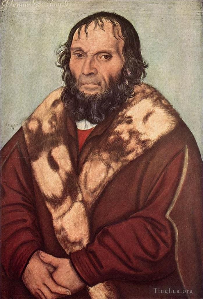 Lucas Cranach the Elder Oil Painting - Portrait Of Dr J Scheyring