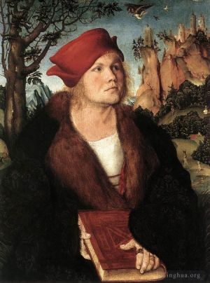 Artist Lucas Cranach the Elder's Work - Portrait Of Dr Johannes Cuspinian