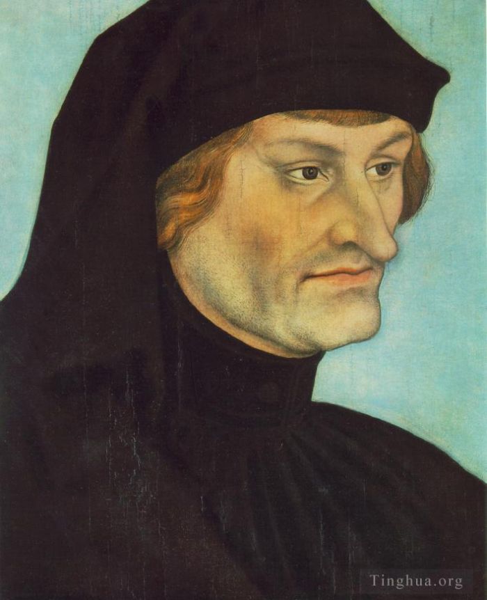 Lucas Cranach the Elder Oil Painting - Portrait Of Johannes Geiler Von Kaysersberg
