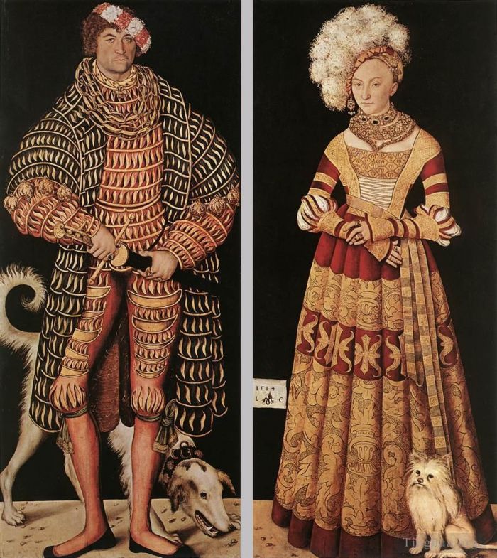 Lucas Cranach the Elder Oil Painting - Portraits Of Henry The Pious