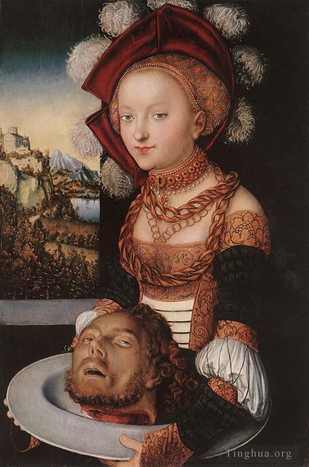 Lucas Cranach the Elder Oil Painting - Salome 1530