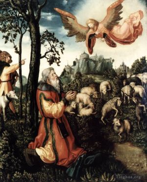 Artist Lucas Cranach the Elder's Work - The Annunciation To Joachim