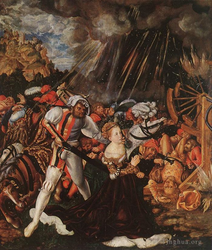 Lucas Cranach the Elder Oil Painting - The Martyrdom Of St Catherine