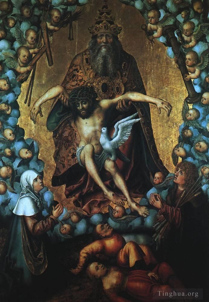 Lucas Cranach the Elder Oil Painting - The Trinity