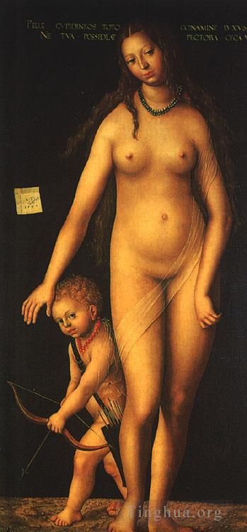 Lucas Cranach the Elder Oil Painting - Venus And Cupid