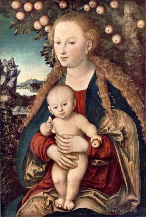 Artist Lucas Cranach the Elder's Work - Virgin And Child