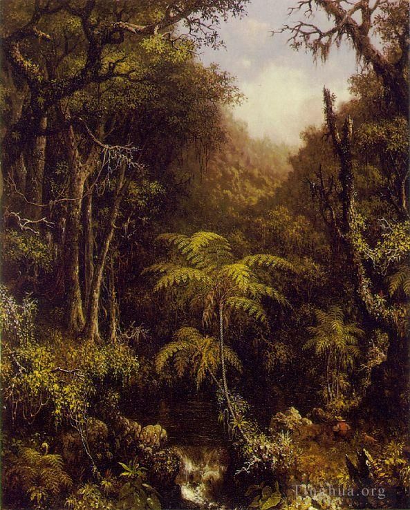 Martin Johnson Heade Oil Painting - Brazilian Forest