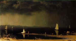 Artist Martin Johnson Heade's Work - Thunder Storm on Narragansett Bay