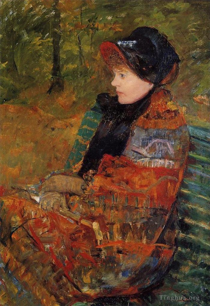 Mary Stevenson Cassatt Oil Painting - Autumn aka Profile of Lydia Cassatt