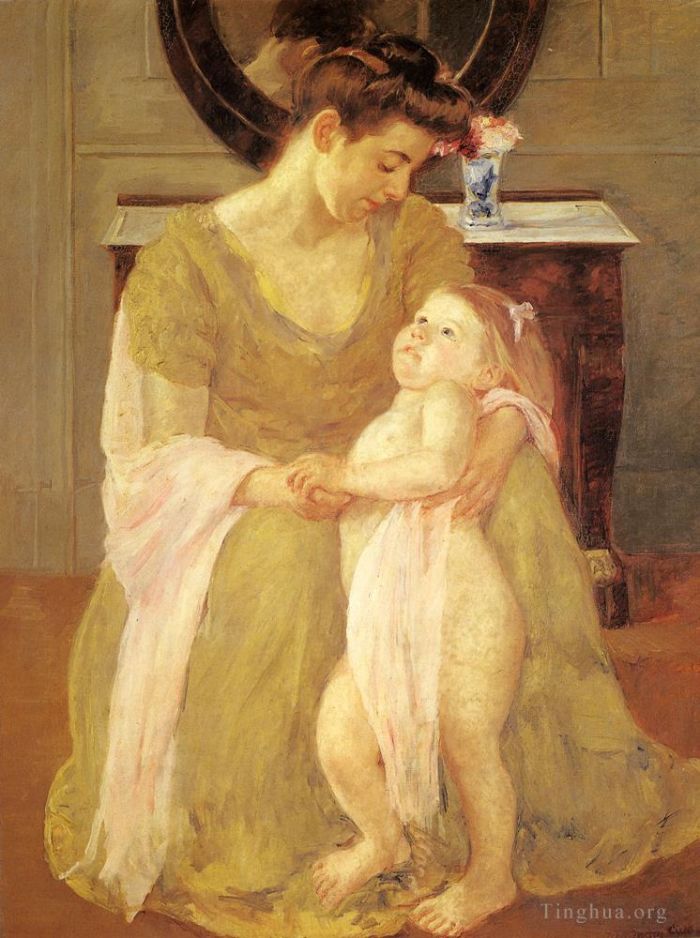 Mary Stevenson Cassatt Oil Painting - Mother And Child 1908