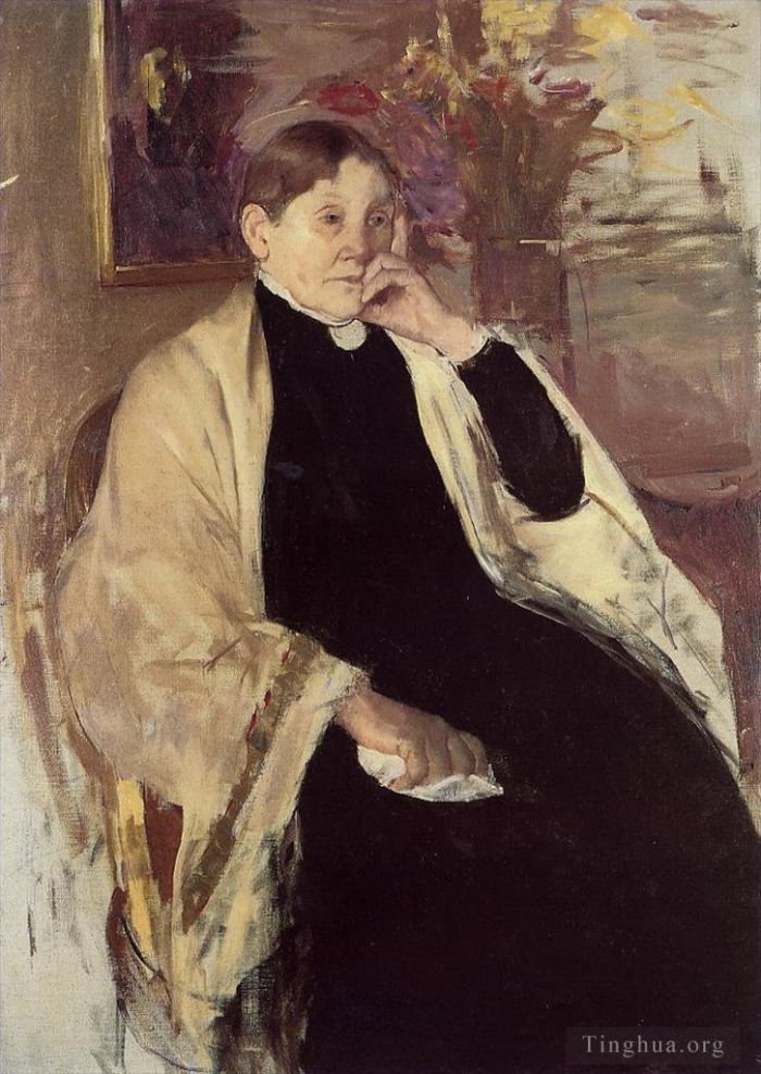 Mary Stevenson Cassatt Oil Painting - Mrs Robert S Cassatt aka Katherine Kelson Johnston Cassatt