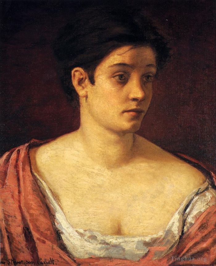 Mary Stevenson Cassatt Oil Painting - Portrait Of A Woman