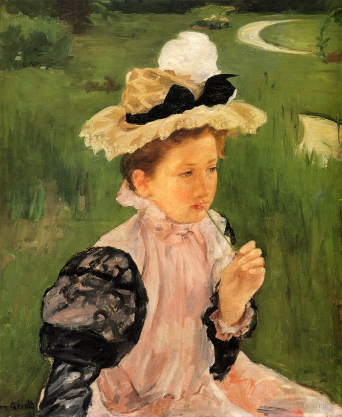 Mary Stevenson Cassatt Oil Painting - Portrait Of A Young Girl