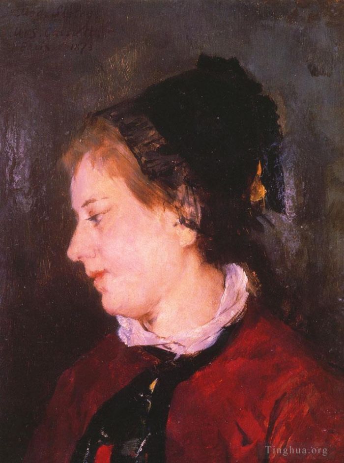Mary Stevenson Cassatt Oil Painting - Portrait of Madame Sisley