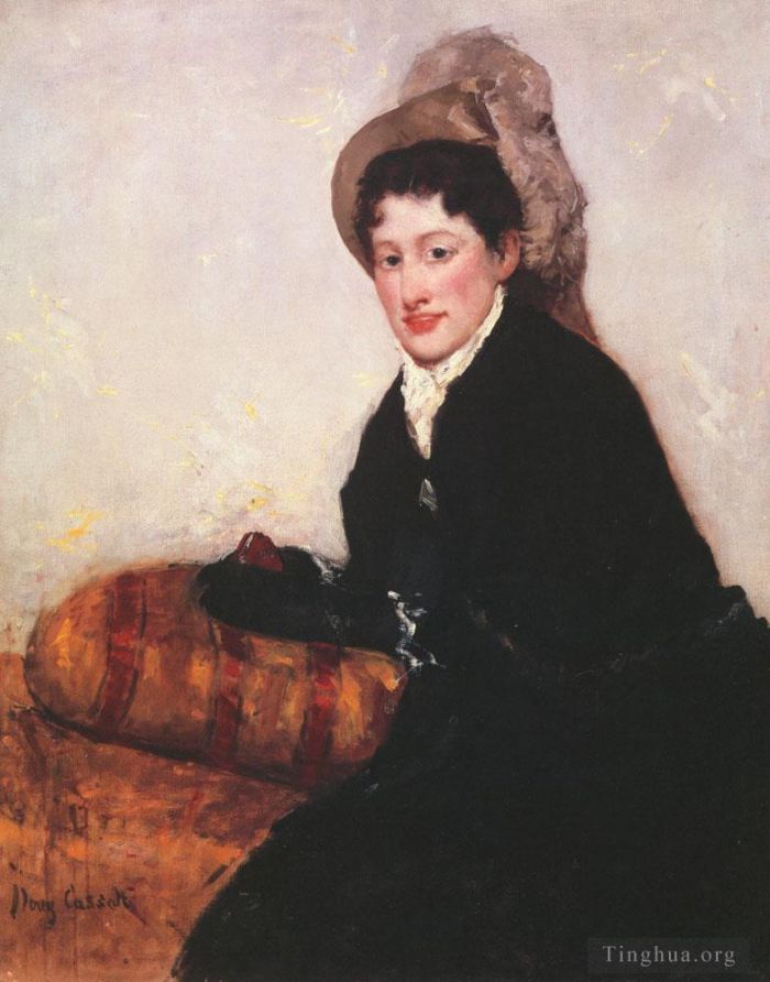 Mary Stevenson Cassatt Oil Painting - Portrait of a Woman 1878