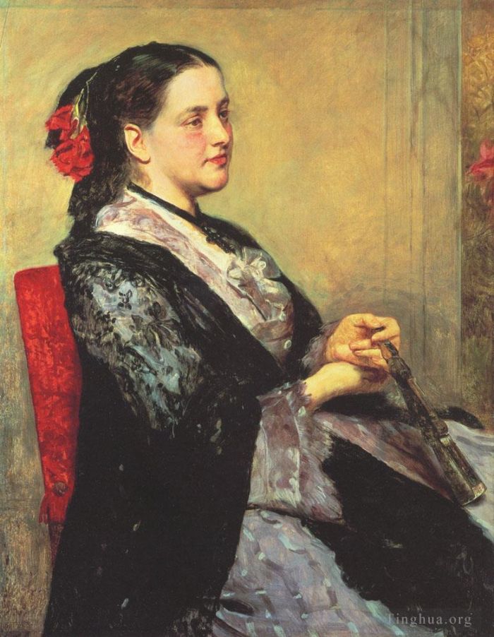 Mary Stevenson Cassatt Oil Painting - Portrait of a lady Seville