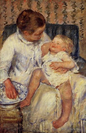 Artist Mary Stevenson Cassatt's Work - The Childs Bath