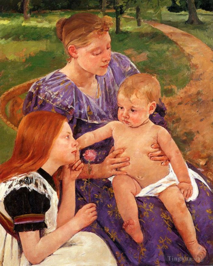 Mary Stevenson Cassatt Oil Painting - The Family