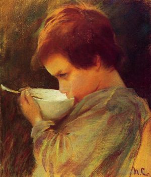 Artist Mary Stevenson Cassatt's Work - Child Drinking Milk