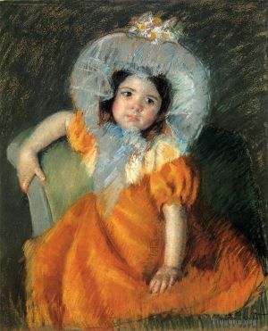 Artist Mary Stevenson Cassatt's Work - Child In Orange Dress