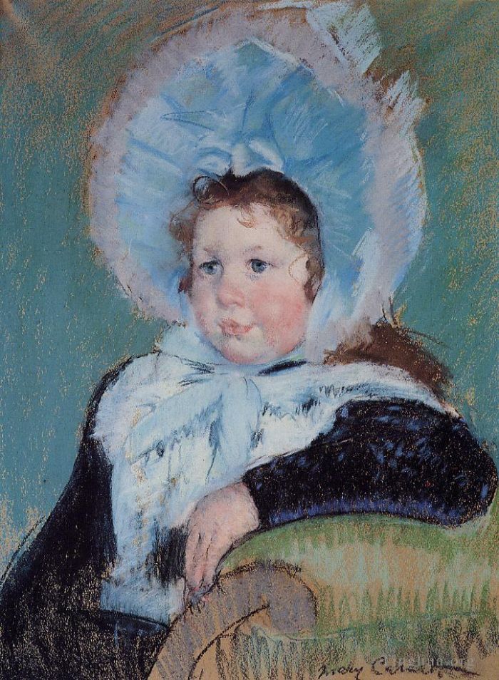 Mary Stevenson Cassatt Various Paintings - Dorothy in a Very Large Bonnet and a Dark Coat