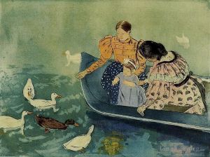 Artist Mary Stevenson Cassatt's Work - Feeding the Ducks