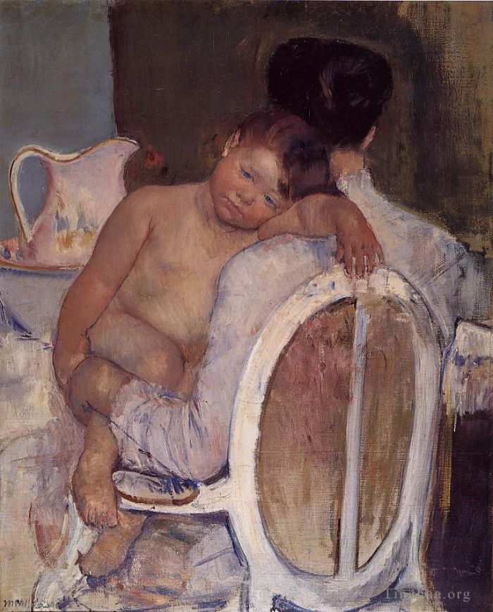 Mary Stevenson Cassatt Various Paintings - Mother Holding a Child in Her Arms