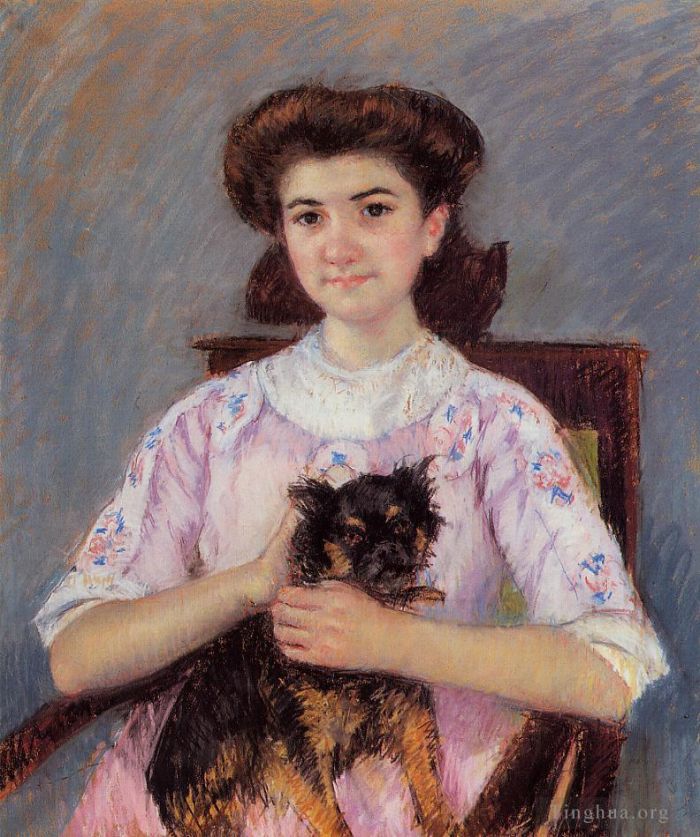 Mary Stevenson Cassatt Various Paintings - Portrait of Marie Louise Durand Ruel