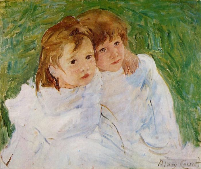 Mary Stevenson Cassatt Various Paintings - The Sisters