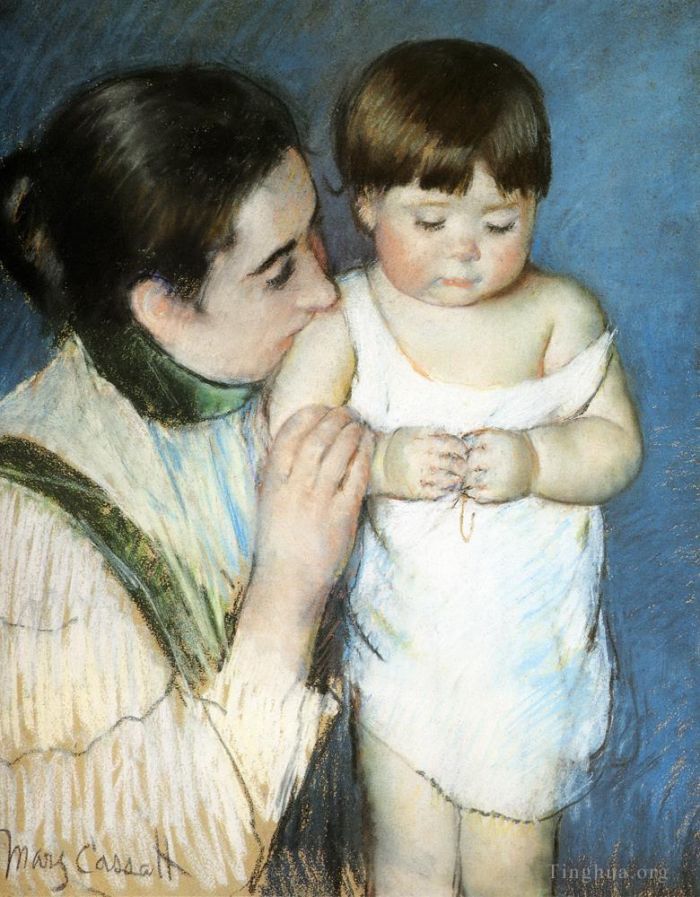 Mary Stevenson Cassatt Various Paintings - Young Thomas And His Mother